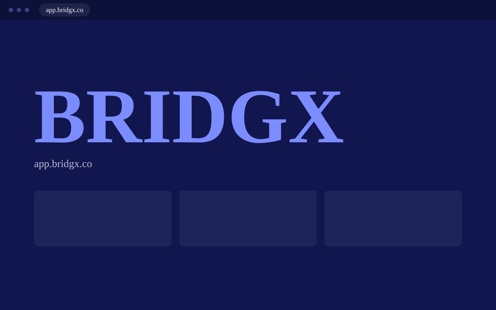 BridgX website